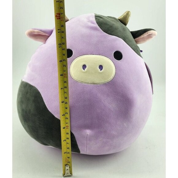 NWT Squishmallow Alexie the Purple Cow 12" Plush Toy Stuffed Animal Kellytoy - Picture 11 of 11